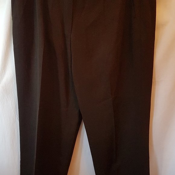 Jil Sander Raf Simons Brown Wool Dress Pants Trousers Italy 44 37.5 in. US M 8 - Picture 3 of 8